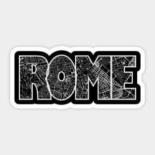 Rome Street Map Sticker
